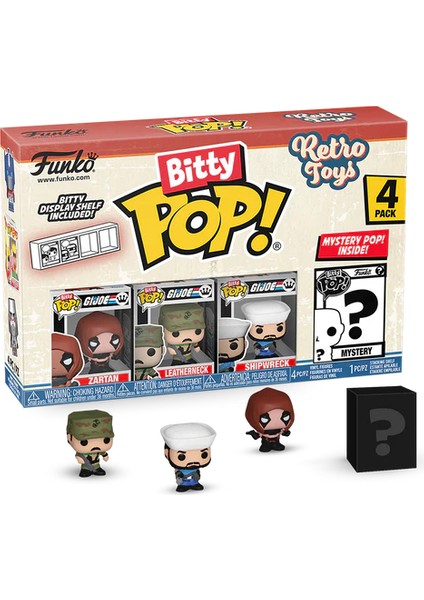 Pop Retro Toys - Bitty Pop 4 Pack 2.5cm - Gı Joe Figü