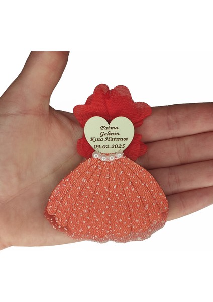 Düğün Nişan Nikah Kına Söz Hediyelik Elbise Model Çiçek Süslü Magnet 25 Adet fırsatları