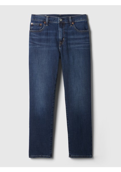 Kadın Lacivert Mid Rise Girlfriend Jean Pantolon