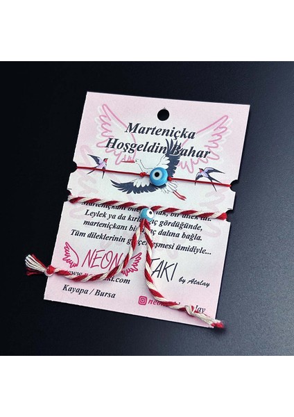 Neon Takı, Duyarlılık Etiketi ve Marteniçka Model 4, 2 Adet Bileklik, Boncuklar Turkuaz Renk fiyatları