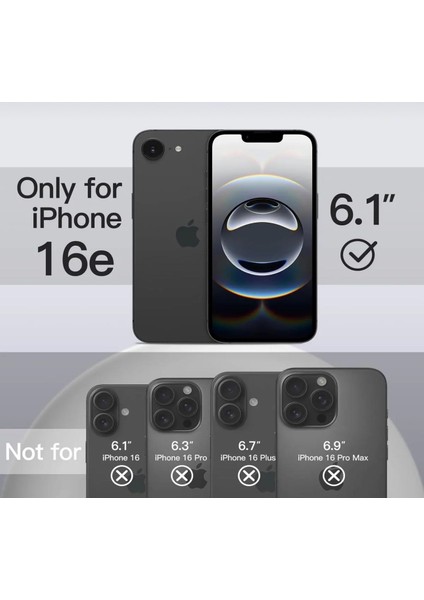 Apple iPhone 16E Kilif Kamera Korumall Yumusak Renkli Silikon Kapak Silinebilir Mat Hisli