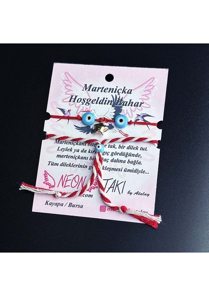 Neon Takı, Duyarlılık Etiketi ve Marteniçka Model 7, 2ad. Bileklik, Paslanmaz Yıldız, Boncuklar Turkuaz Renk fiyatları