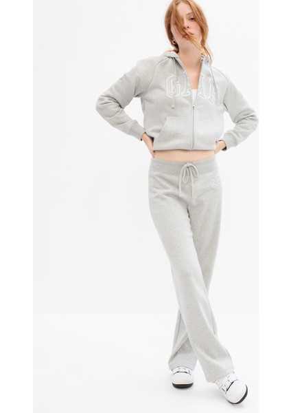 Kadın Gri Gap Logo Bootcut Fleece Eşofman Altı fiyatları