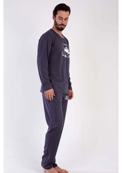 Man siyah Erkek Uzun Kollu P.suprem Pijama Takımı modelleri