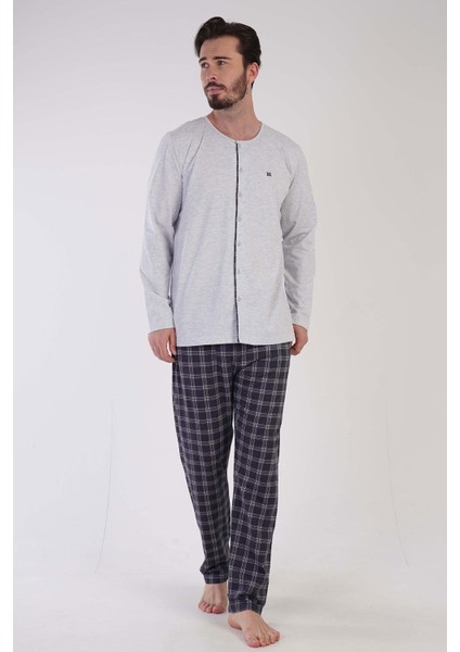 Man Gri Melanj Erkek Uzun Kollu P.suprem Pijama Takımı modelleri