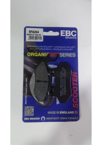 Fren Balatası SFA264 Sym Orbit Iı 50 Ön Fren Balatası