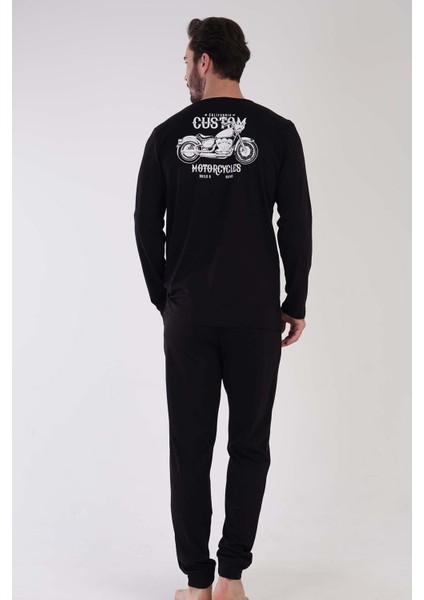 Man Siyah Erkek Uzun Kollu P.suprem Pijama Takımı