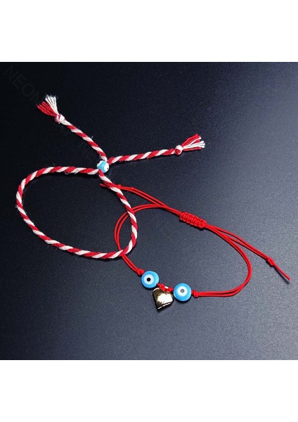 Neon Takı, Duyarlılık Etiketi ve Marteniçka Model 8, 2ad. Bileklik, Paslanmaz Kalp, Boncuklar Turkuaz Renk modelleri