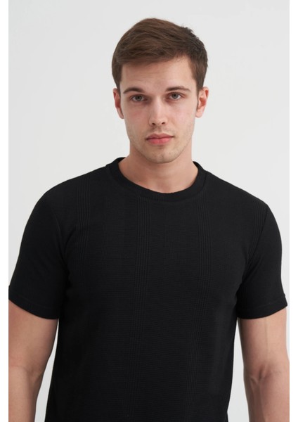 Siyah Erkek T-Shirt 4177 modelleri