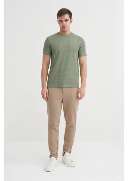 Açık Haki Erkek T-Shirt 4177