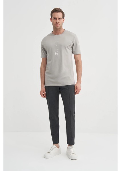 Gri Erkek T-Shirt 4091