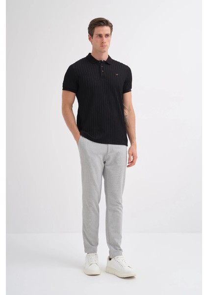 Siyah Erkek Polo Yaka T-Shirt 4052 modelleri