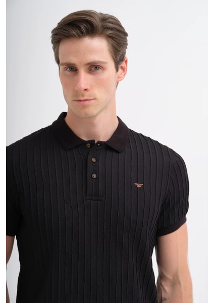 Siyah Erkek Polo Yaka T-Shirt 4052 fırsatları