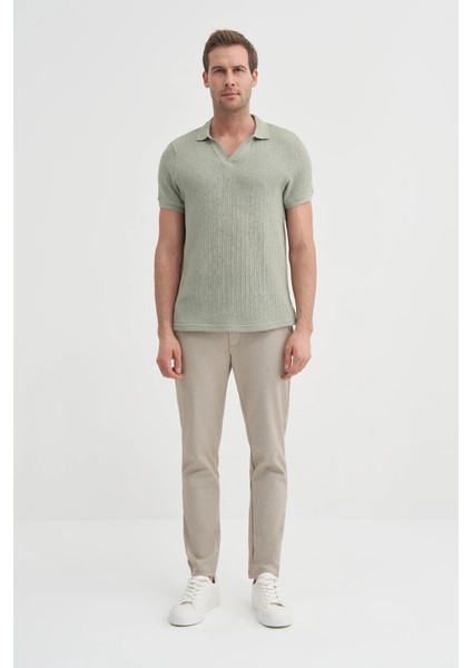 Açık Haki Erkek Polo Yaka T-Shirt 4012 modelleri