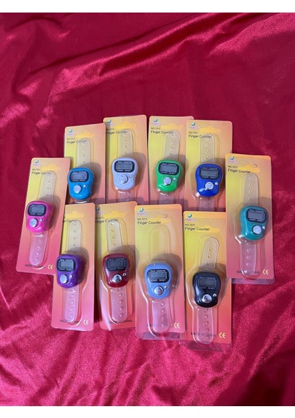Dijital Tesbih Zikirmatik Dijital Sayaçlı ( Karışık Renk) 50 Adet