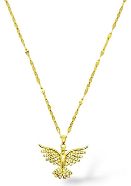 Anka Kuşu Çelik Kolye