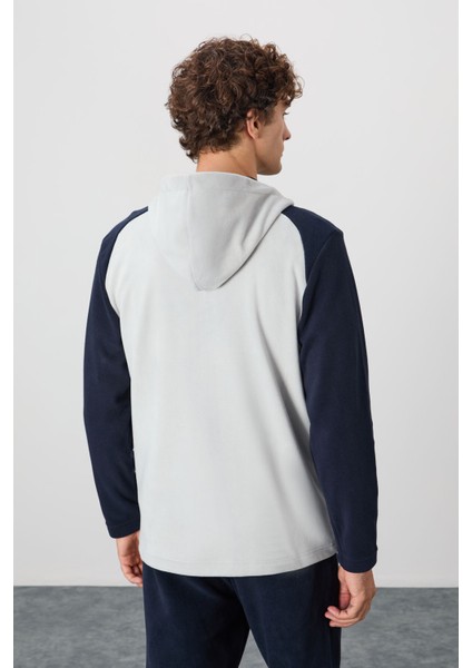 Erkek Gri Connell Rahat Kalıp Polar Erkek Sweatshirt 88313-90 modelleri