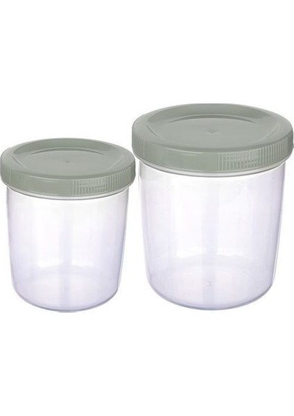 Içiçe Geçen 2 Li Saklama Kabı ( 250 ml & 400 ml )