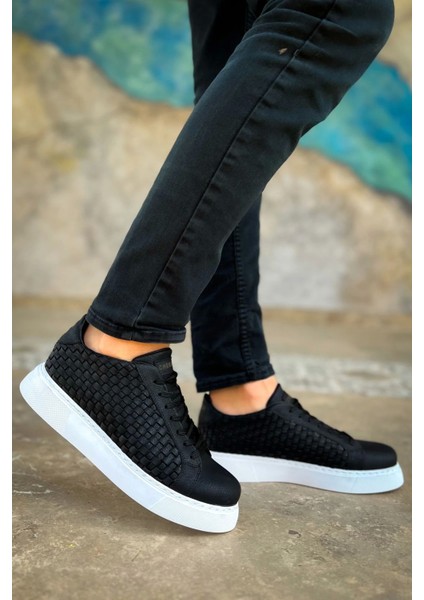 SHO203 Bağcıklı Özel Tasarım Obt Maglieria Erkek Ayakkabı Sıyah modelleri