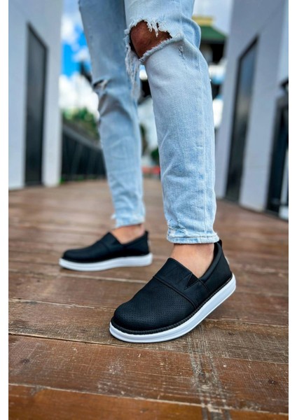 SHO091 Bağcıksız Slip-On Rbt Brecon Erkek Ayakkabı Sıyah fiyatları