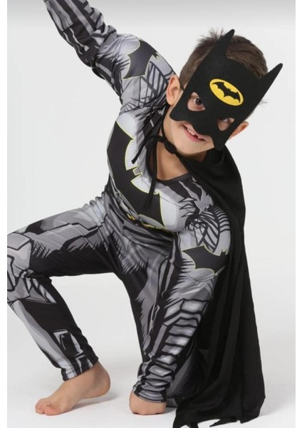 Batman Kaslı Kostüm - Batman Kaslı Erkek Çocuk Kostümü - Doğum Günü Kostümü fiyatları