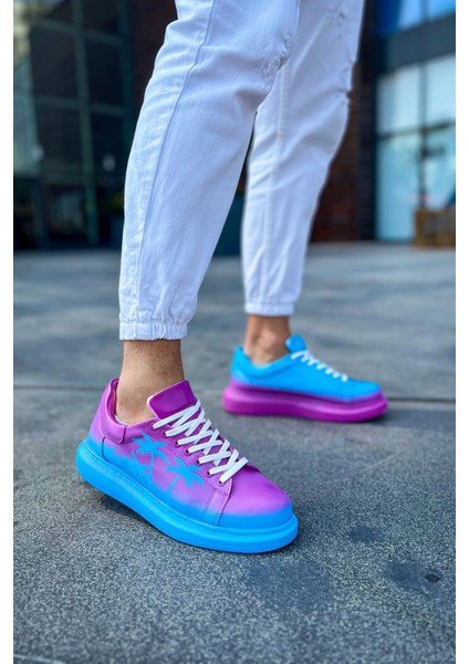 SHO254 Bağcıklı Yüksek Taban Özel Tasarım Cbt Pittura Erkek Ayakkabı 555 Mıamı Heat