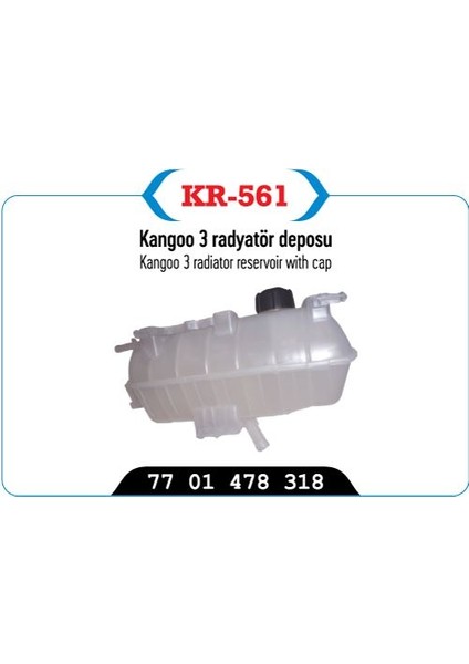 KR-561 - Genlesme Kavanozu ( Radyator Ek Depo ) Kangoo Iıı