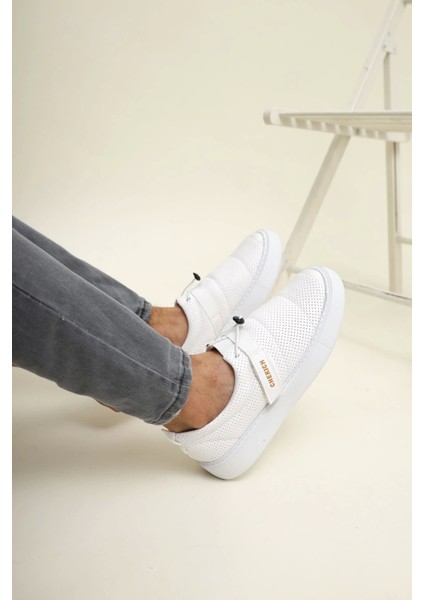SHO147 Cırtlı Yüksek Taban Cbt Dobeny Erkek Ayakkabı Beyaz modelleri