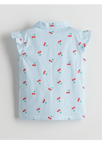Lcw Baby Kiraz Baskılı Kız Bebek Şortlu Pijama Takım