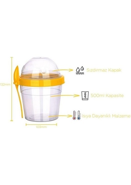 Bebek Mama Saklama Kabı 500 ml