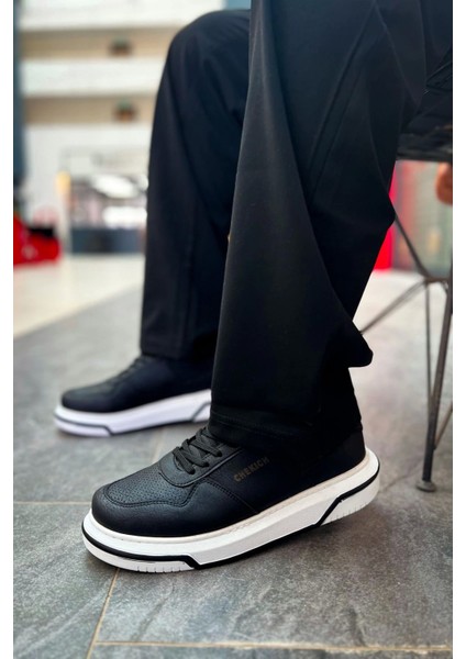 SHO075 Bağcıklı Yüksek Taban Cbt Signature Erkek Ayakkabı Sıyah fiyatları