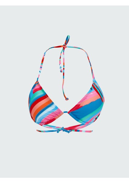 Lcw Dream Çıkarılabilir Pedli Desenli Kadın Bikini Üst