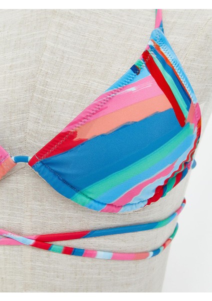 Lcw Dream Çıkarılabilir Pedli Desenli Kadın Bikini Üst modelleri