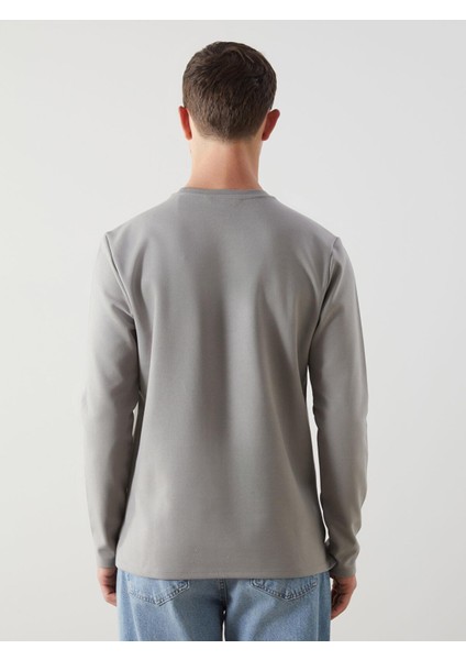Lcwaıkıkı Classic Bisiklet Yaka Uzun Kollu Erkek Sweatshirt fırsatları