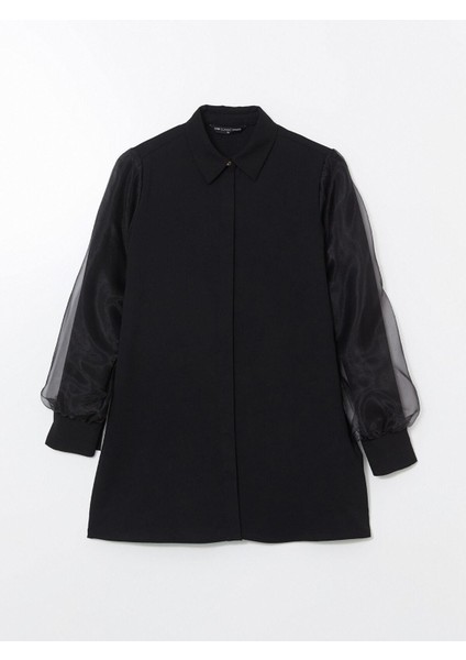 Lcwaıkıkı Classic Dokulu Krinkle Kadın Gömlek Tunik