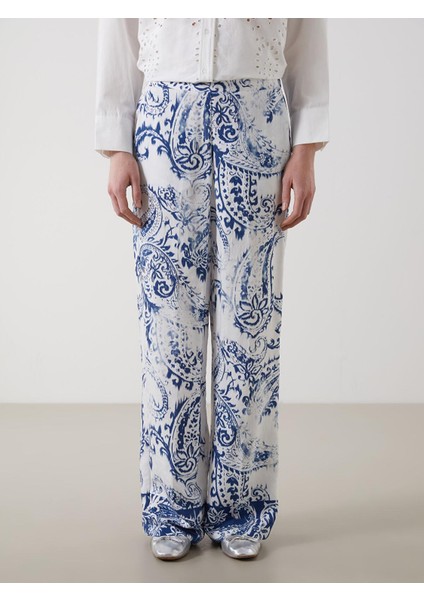 Lcw Vision Beli Lastikli Desenli Kadın Pantolon fiyatları