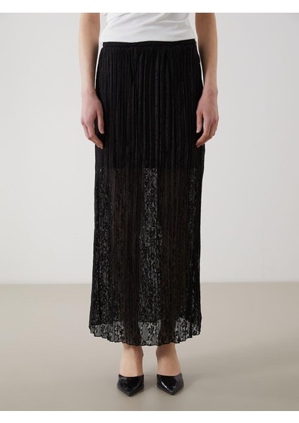 Lcw Vision Beli Lastikli Desenli Kadın Pileli Etek fiyatları