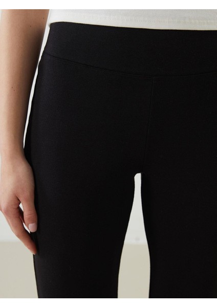 Lcwaıkıkı Classic Beli Lastikli Ispanyol Paça Kadın Tayt Pantolon