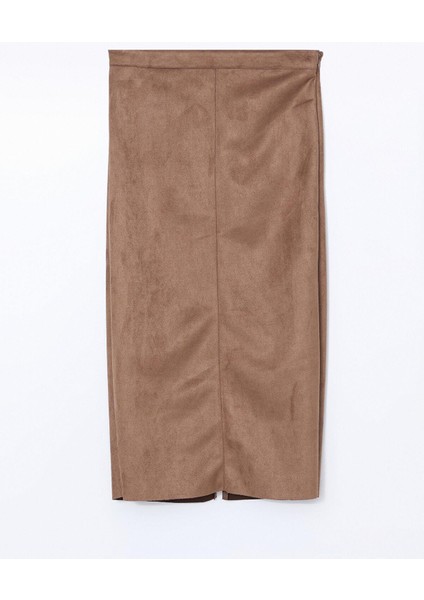 Lcw Vision Beli Fermuarlı Süet Kadın Etek indirimleri