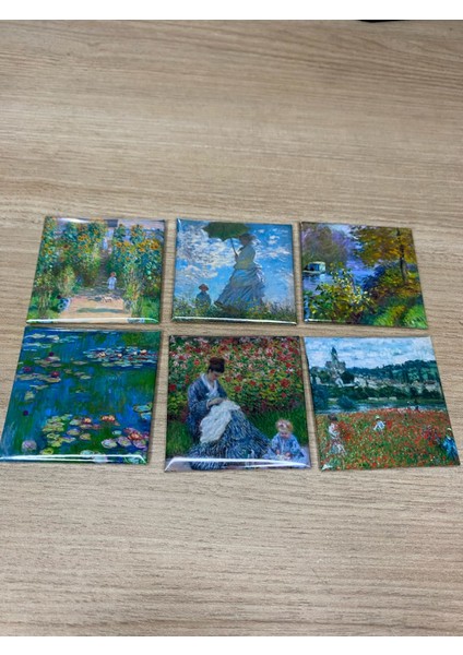Monet Fotoğraf Baskılı Metal Buzdolabı Magneti