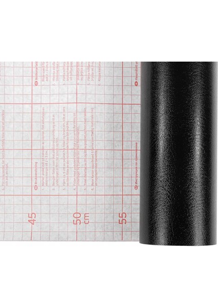 276-0656 Kendinden Yapışkanlı Siyah Deri Görünümlü Folyo ( 45 cm x 2 mt )