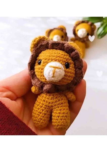 Amigurumi Aslan Anahtarlık