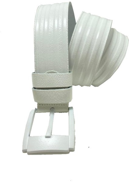 Deri Erkek Desenli Kot Kemeri 4,5 cm