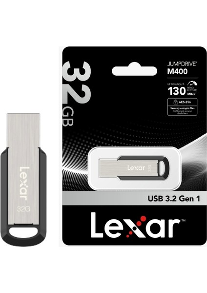 M400 Metal 32GB USB 3.2 Gen1 Flash Bellek USB Bellek 130MB/S Metal Tasarım 5 Yıl Garanti