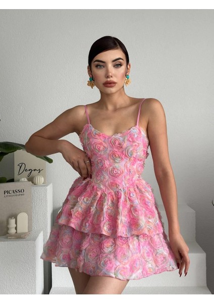 Flora Ip Askılı Elbise