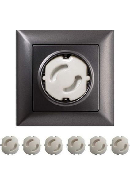 Robinanka Bebek Çocuk Priz Koruma Kapağı (6 Adet) Çocuk Güvenliği, Priz Muhafazası, Priz Kapatıcı (5051)