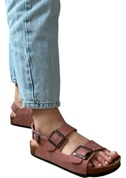 Çift Tokalı Mikanos Sandalet