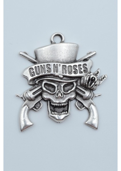 Guns'n Roses Gümüş Kaplama Kolye Ucu
