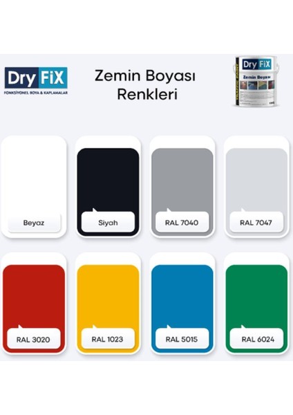 Traffic Paint Zemin Boyası 5 kg Ral 9005 Siyah