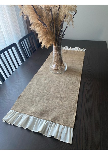 Fırfırlı Jüt Runner 40 x 120